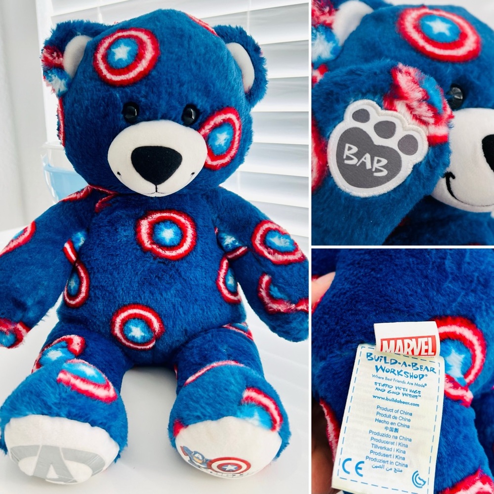 Marvel Captain America Build-A-Bear Plush